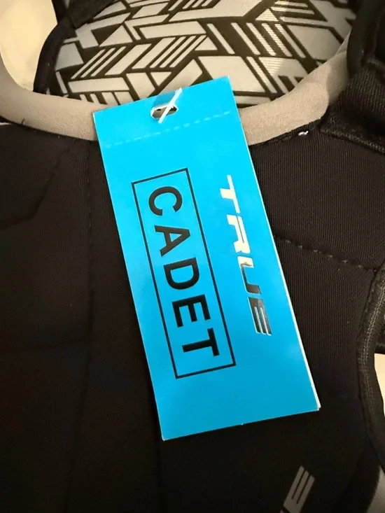 Cadet Protective Chest Protector Vest - Black & Gray Lacrosse - Picture 5 of 7